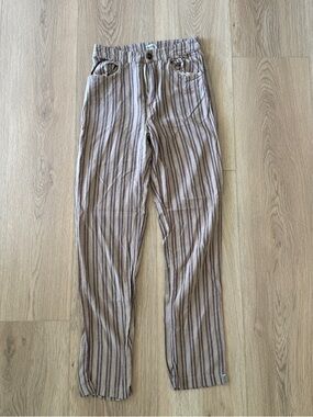 Rhythm Striped Pants in Beige and colored stripe